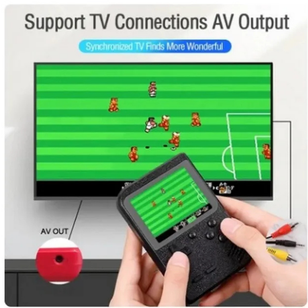 🎮 Consola Retro Portátil – 400 Juegos Clásicos Integrados | Diversión en tus manos